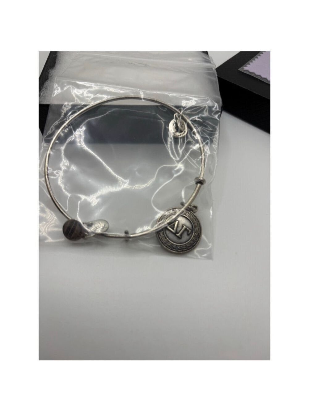 Alex and Ani Silver Gamma Sorority Bangle Bracelet - Picture 5 of 5